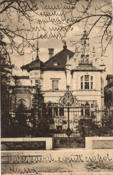 Budapest VI. Városligeti fasor 18/a szám alatti villa, Erdélyi kiadása (EK)