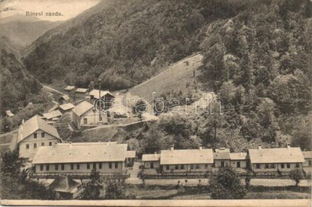 Zalatna, Zlatna; Botes aranybánya-telep, zúzda, Folberth Vilmos kiadása / gold mine, stone crusher (EK)