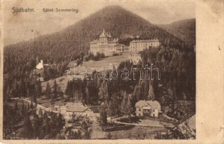 Semmering, Südbahn; Hotel Semmering (wet damage)