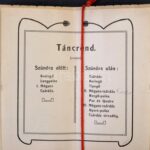 1907 Lőcse, Felvidék, főreáliskola táncmulatság táncrendje, Szecessziós virág díszítéssel / 1907 Levoca, Leutschau dance program, Art Nouveau decoration - Image 2