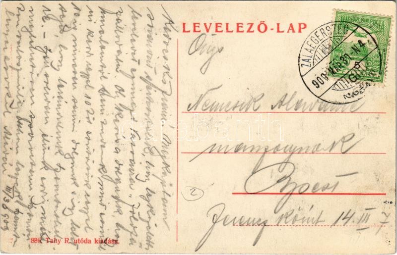 Zalaegerszeg, Vármegyeház tér, Farkas J., Komlós M. üzletei. Tahy R. utóda kiadása (EK) - Image 2