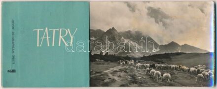 Tátra, Tatry; - modern lengyel kiadású fekete-fehér képeslapfüzet 7 lappal / modern Polish edition black and white postcard booklet with 7 postcards. Biuro Wydawnicze 'Ruch'