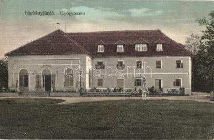1928 Harkány, Harkányfürdő; Gyógyterem, cukrászda