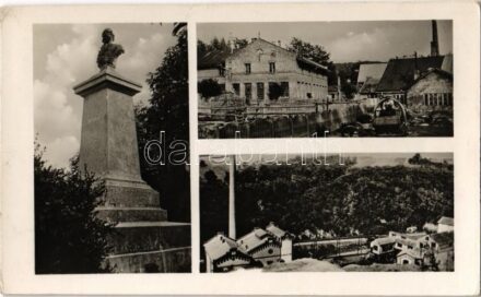 Ajka, Kossuth Lajos szobor, Üveggyár (EK)