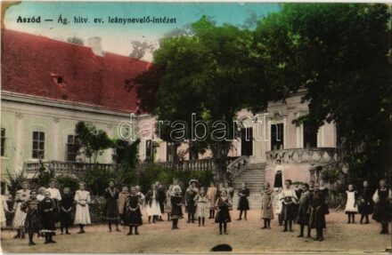 1930 Aszód, Evangélikus leánynevelő intézet, gyerekek csoportképe
