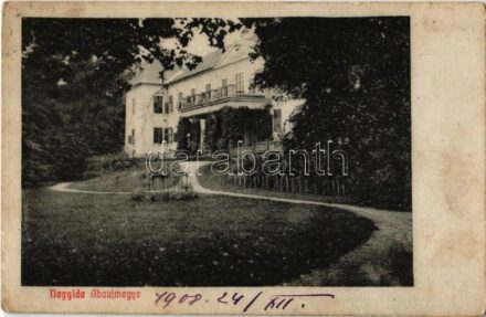 1908 Nagyida, Velká Ida; Báró Schell Gyula kastélya. Kiadja Szénásy Béla 468. / castle (Rb)