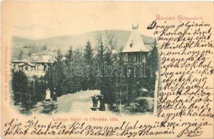 1899 Előpatak, Valcele; Otroban villa és Lobogó fürdő / spa and villa (EK)