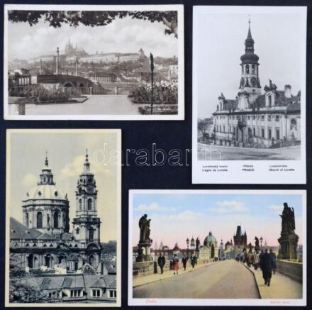 Kb. 350 db 1950-előtti csehszlovák képeslap dobozban. Vegyes minőség / Cca. 350 pre-1950 Czechoslovakian postcards in a box. Mixed quality