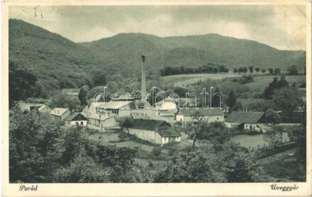 1937 Parád, Üveggyár. Klauber J. kiadása + 'NÁRAI POSTAI ÜGYN.' (EK)