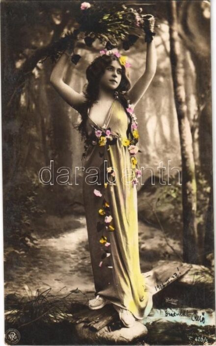 1906 Erotic lady. Reutlinger, Paris. NPG. 428/3.