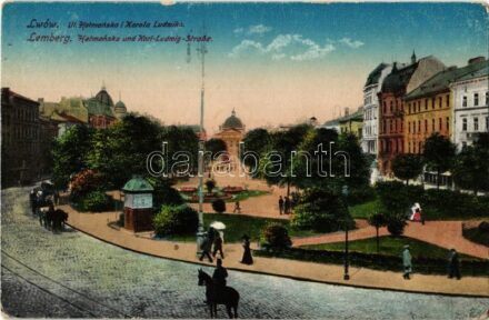Lviv, Lwów, Lemberg; Ul. Hetmanska i Karola Ludwika / Hetmánska und Karl-Luwdig-Strasse / street view