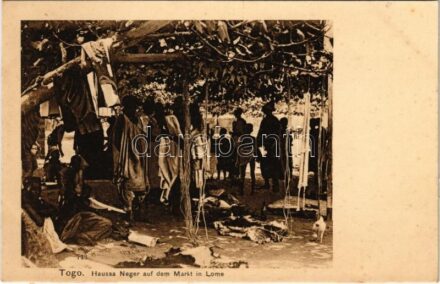 Lomé, Haussa Neger auf dem Markt / Hausa natives on the market