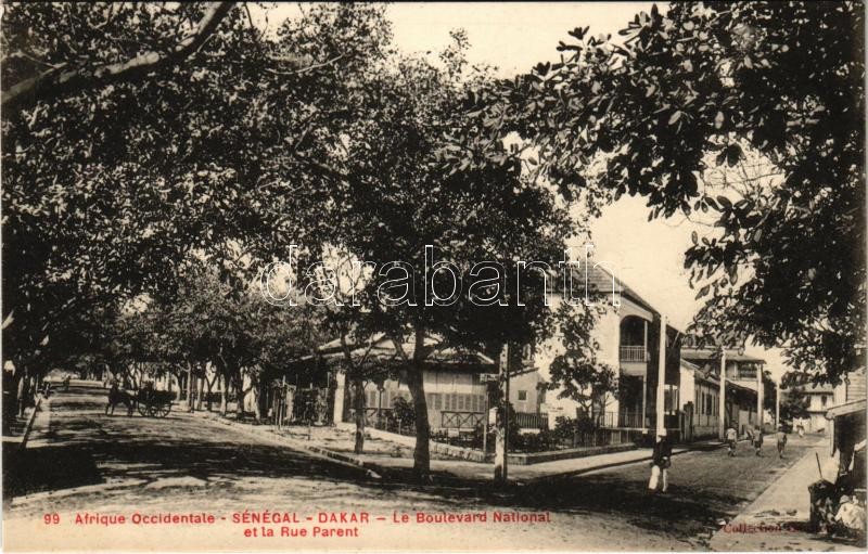 Dakar, Le Boulevard National et la Rue Parent / street view