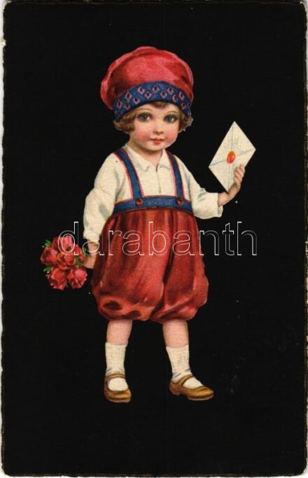 Girl with flower. EAS M. 564.