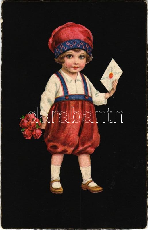 Girl with flower. EAS M. 564.