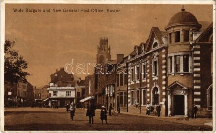 Boston (Massachusetts), Wide Bargate and New General Post Office, bicycle, shops, automobile (EK)