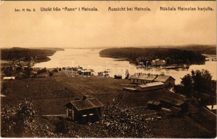Heinola, Aussicht / general view, ladder, cottage (EK)