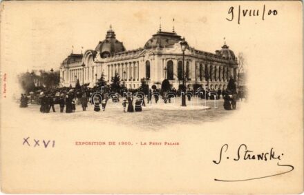 1900 Paris, Exposition Universelle de 1900. Le Petit Palais / International Exposition, World's Fair, advertising card. A. Taride