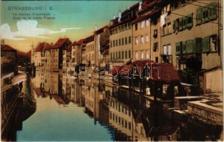 Strasbourg, Strassburg; Quai de la petite France / canal
