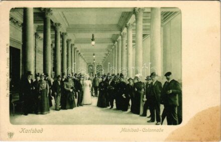 Karlovy Vary, Karlsbad; Mühlbad, Colonnade / spa, bath, interior. Dr. Trenkler Co. 6238. M. (fl)