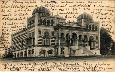 1903 Paris, Observatoire du Parc Montsouris / observatory. P. Marmuse (EK)