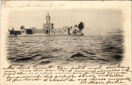 1903 Rio de Janeiro, L'Ile Fiscale / Ilha Fiscal / island (EK)