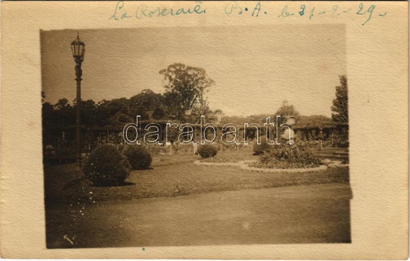 1929 Buenos Aires, El Rosedal / La Roseraie / park. photo