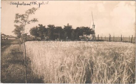 1935 Szeghalom, búzamező, gémes kút. photo