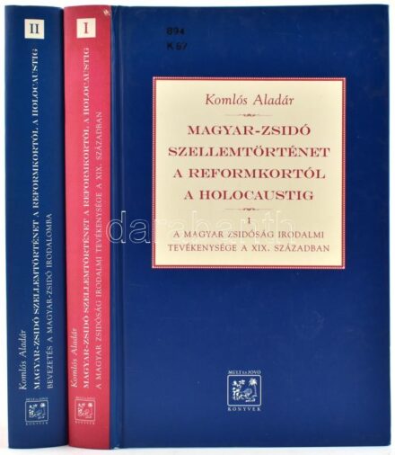 Komlós Aladár: Magyar-zsidó szellemtörténet a reformkortól a holocaustig. I-II. köt. I. köt.: A magyar zsidóság irodalmi tevékenysége a XIX. században. II. köt.: Bevezetés a magyar-zsidó irodalomba. Bp., 1997., Múlt és Jövő.