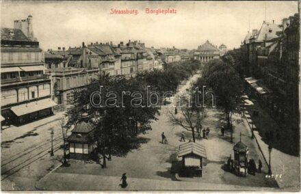 Strasbourg, Strassburg; Borglieplatz / street view (gluemark)