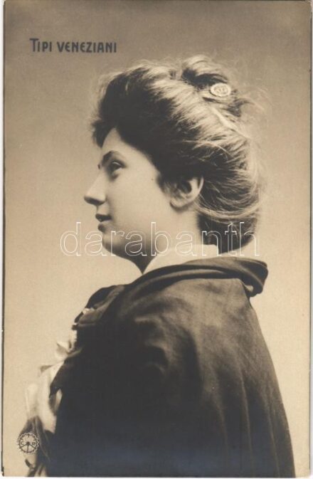 Tipi Veneziani / Italian folklore, lady from Venice (glue mark)
