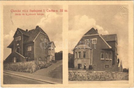 1914 Budapest XII. Chován villa, bírák és ügyészek telepe. Csaba utca 32. (EK)