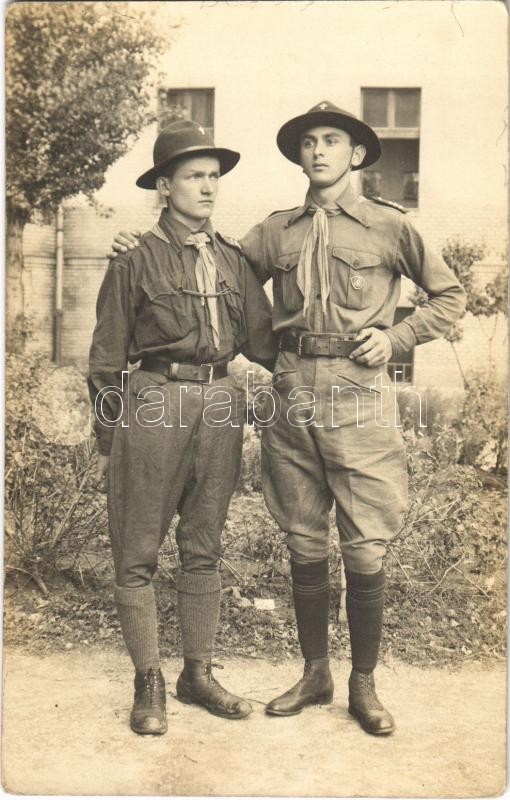 1923 Magyar cserkészek / Hungarian scouts. photo (fl)