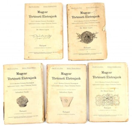 1899 Magyar Történeti Életrajzok 1899. XV. évf. 1-5. füzet: Fraknói Vilmos: Werbőczi István életrajza. Magyar Történeti Életrajzok. 1899. XV. évf. 1-3.füzet.; Erdélyi Pál: Balassa Bálint. 1551-1594. Magyar Történeti