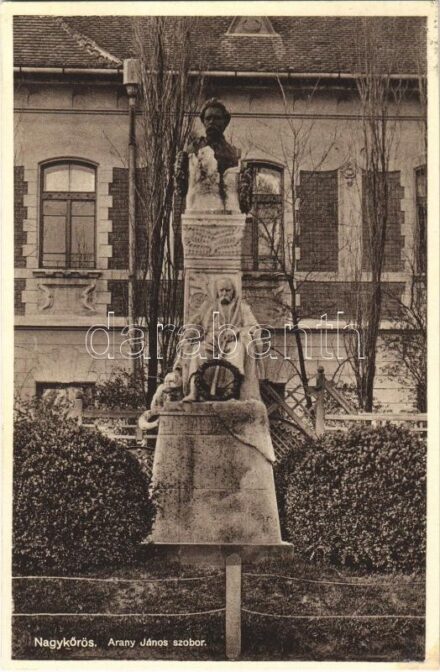 1931 Nagykőrös, Arany János szobor. Gesner J. kiadása (r)