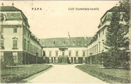 1924 Pápa, Gróf Esterházy kastély. Kiss Tivadar kiadása