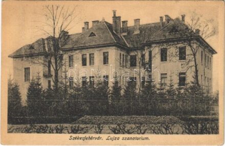 1925 Székesfehérvár, Lujza szanatórium. Horváthné és Rónainé kiadása