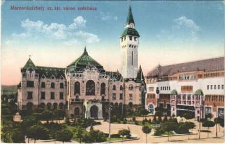 Marosvásárhely, Targu Mures; Sz. kir. város székháza / town hall