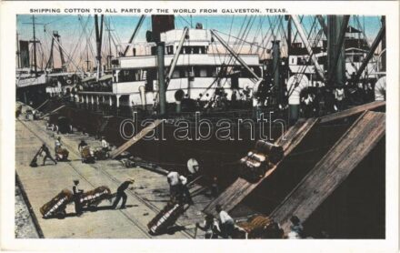 Texas, Shipping cotton to all parts of the world from Galveston