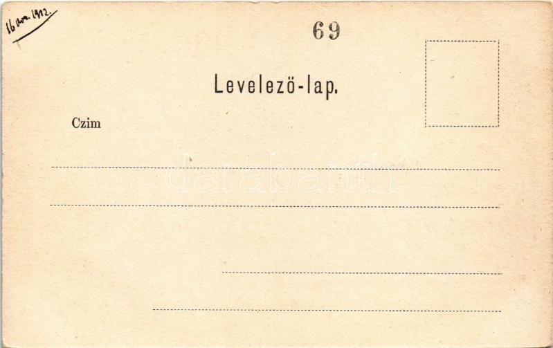 Budapest I. Krisztinaváros, Tabán és királyi palota. Schwarcz Jakab kiadása 13. - Image 2