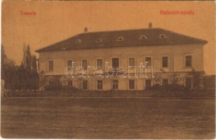 Temerin, Temeri; Matkovics kastély. W. L. (?) 404. Schröder kiadása / castle (EB)