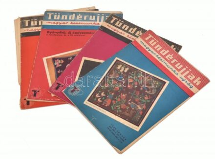 1940 A Tündérujjak c. kézimunka újság 3 száma egy melléklettel