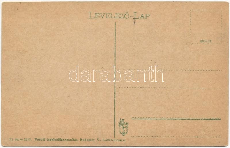 Ruttka, Vrútky; Turóc folyó látképe. Vasúti levelezőlapárusítás 31. sz. 1913. / Turiec riverside (EK) - Image 2