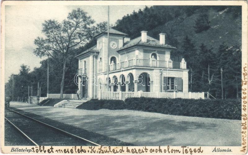 1930 Fonyód, Fonyód-Bélatelep vasútállomás (Rb)