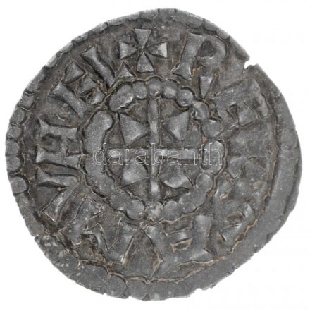 1041-1044. Denár Ag 'Aba Sámuel' (1,02g) T:1- / Hungary 1041-1044. Denar Ag 'Samuel Aba' (1,02g) C:AU Huszár: 7., Unger I.: 3.