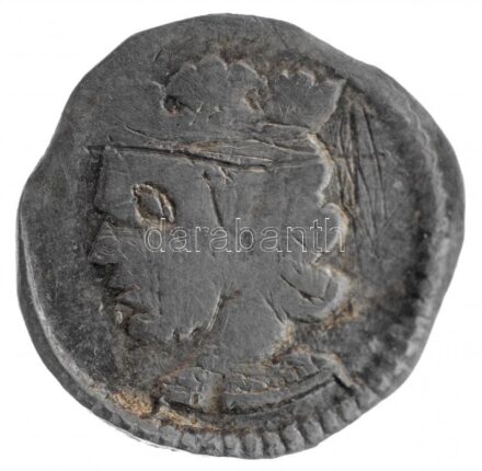 1290-1301. Denár Ag 'III. András' (0,30g) T:2- karc, patina R! Hungary 1290-1301. Denar Ag 'Andrew III' (0,31g) C:VF scratched, patina RARE! Huszár: 425., Unger I.: 323.