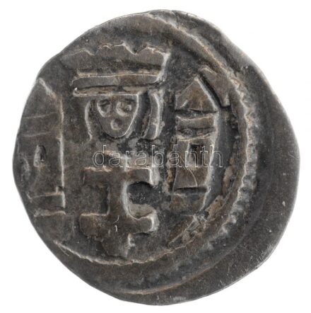 1235-1270. Obolus Ag 'IV. Béla' (0,51g) T:1- patina / Hungary 1235-1270. Obolus Ag 'Bela IV' (0,51g) C:AU patina Huszár: 337., Unger I.: 247.