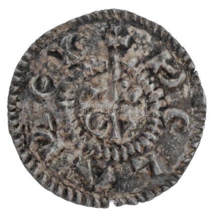 1060-1063. Denár Ag 'I. Béla' (0,46g) T:1-,2 patina, apró ki. / Hungary 1060-1063. Denar Ag 'Béla I' (0,46g) C:XF patina, tiny crack Huszár: 12., Unger I.: 7.