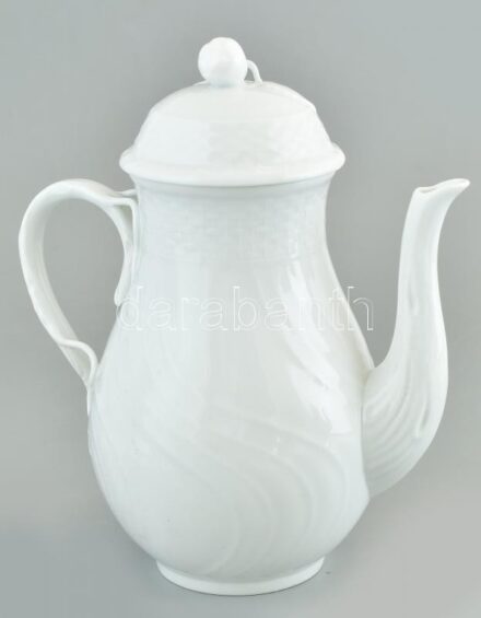 Herendi kávé kiöntő, porcelán , fehér mázas, jelzett, hibátlan, . m: 22cm