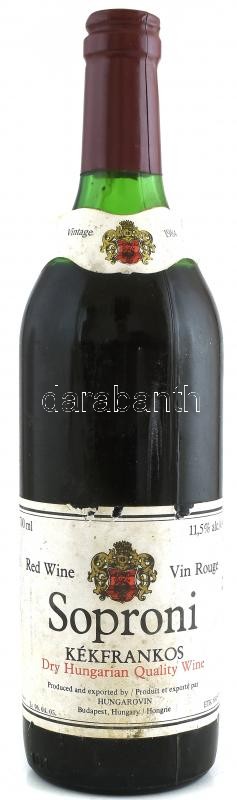 1984 Soproni kékfrankos, 11,5%Vol. 0.7 l.